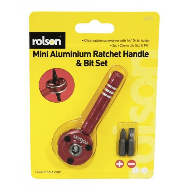 Rolson Mini Aluminium Ratchet Driver Mini For Caravan Motorhome