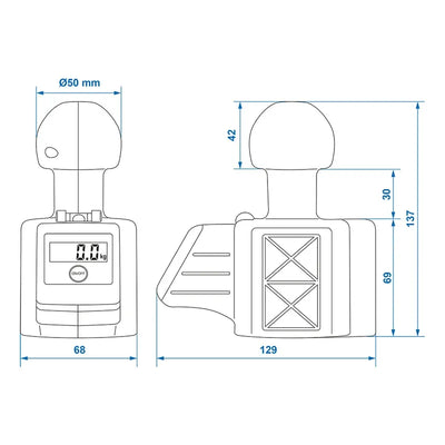 ProPlus Caravan Nose Weight Gauge (digital)