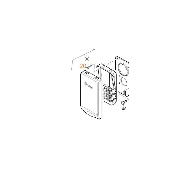 Truma Ultrastore KBS3 Cowl Gas Cover White