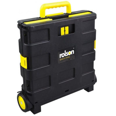 Rolson Folding Boot Cart :25Kg Capacity with Storage and Extending Handle 68900-1