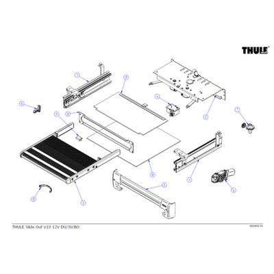 THULE Motorhome 12V Motor Step Version 1500602744 