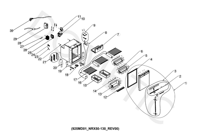 Dometic NRX50 Freezer Compartment Door Spare