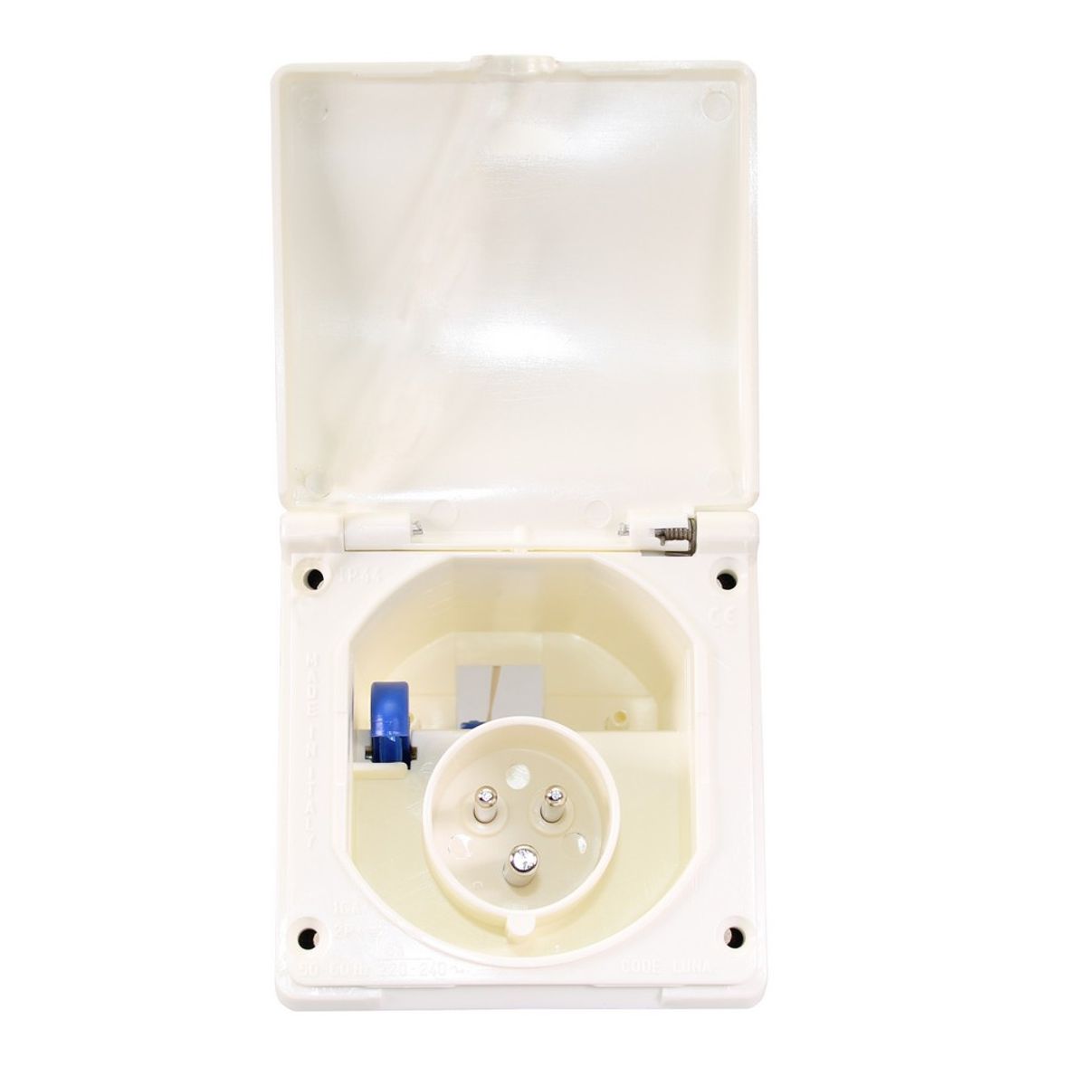 Flush Mains Power Inlet White/Black – Leisure Warehouse