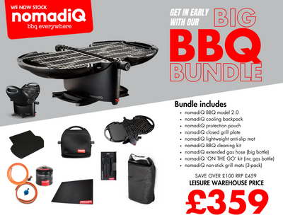 NomadiQ Big Portable BBQ Bundle Special Offer