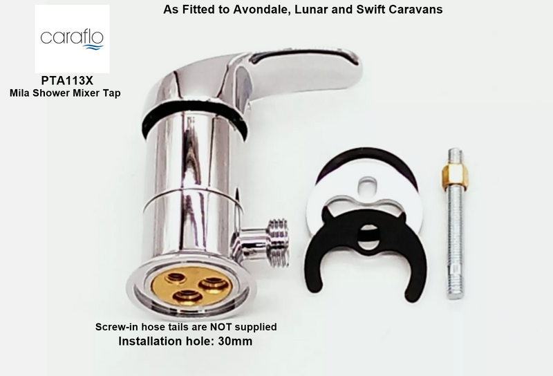 Caraflo Caravan Motorhome Shower Tap Mila Mixer 1/2"&nbsp;