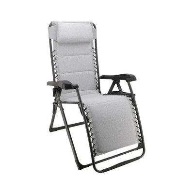 Travellife Bloomingdale Camping Chair Relaxer Lounger Grey