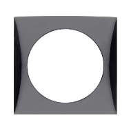 Berker Circular Switch Single Frame Surround (Black)