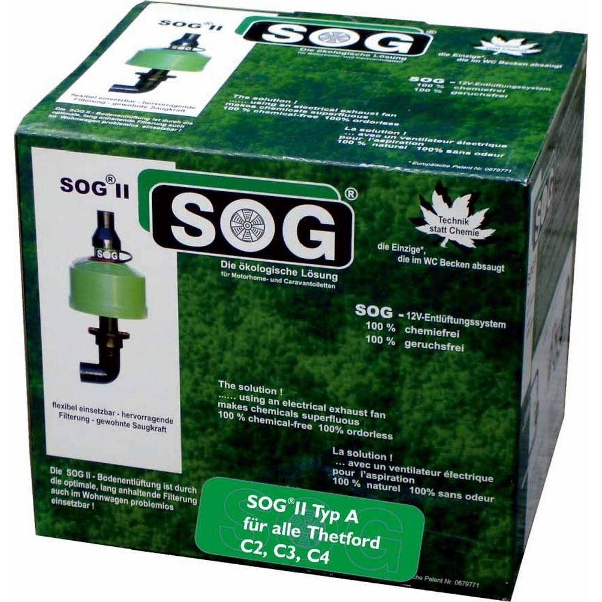 SOG II Cassette Ventilator Kit Caravan Toilet Type F for C250/C260 (Fl ...
