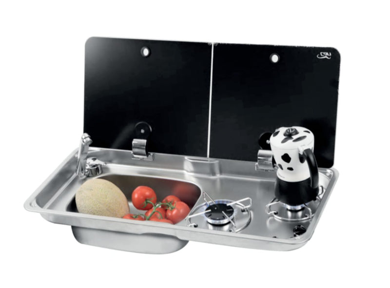 CAN Two Burner Hob/Sink Combination Unit