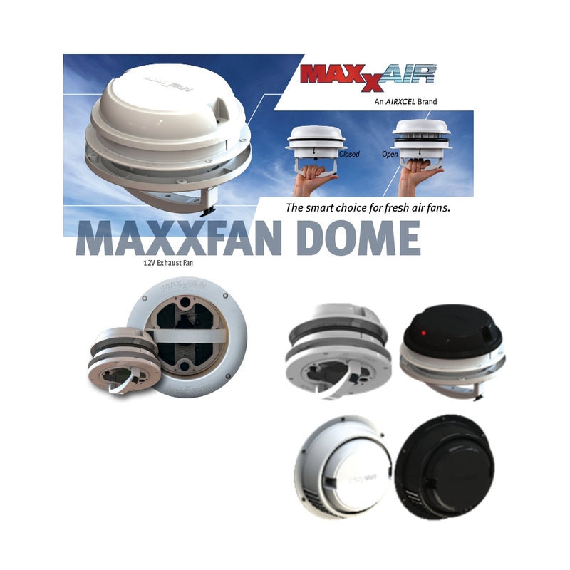 MaxxFan MaxxAir 12v Maxx Dome Plus Dome Fan Roof Vent Ventilation