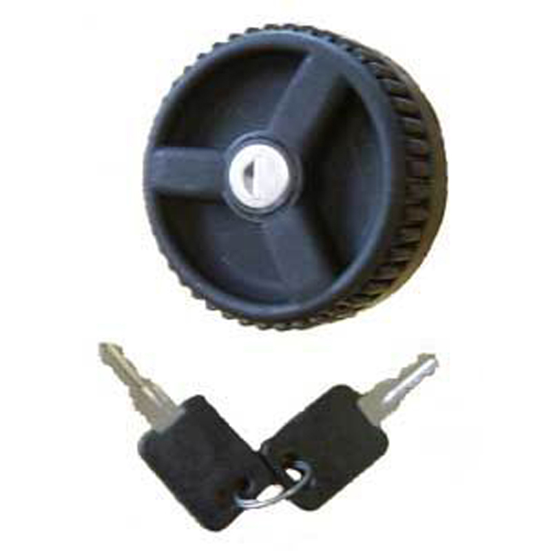 Locking Water Filler Cap & Keys (Black/White)