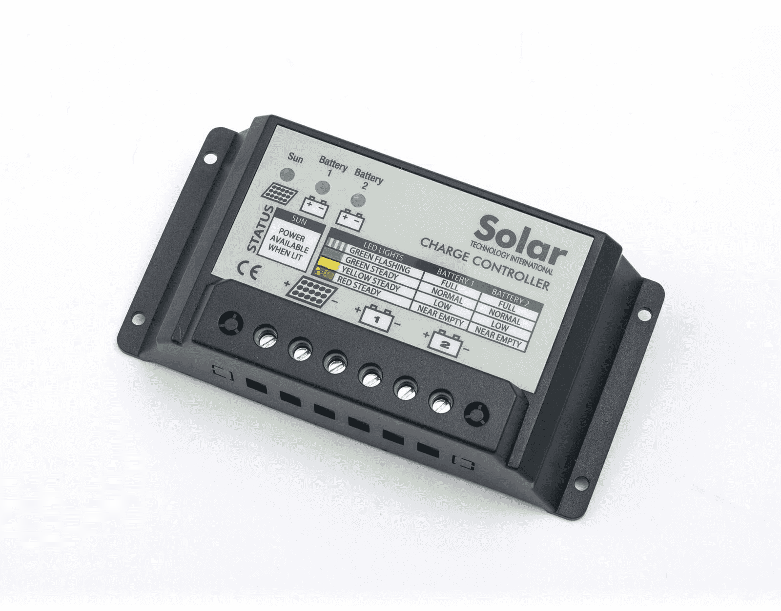 Solar Technology 20Ah 12V / 24V PWM Twin Battery Charge Controller ...